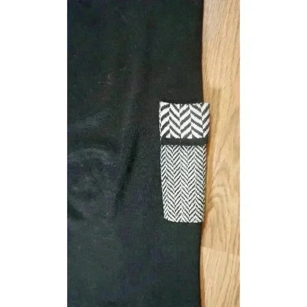 Roni Bis Women's Pull On Sweater Knit Pant with Leg Pocket, Size M - Picture 6 of 13